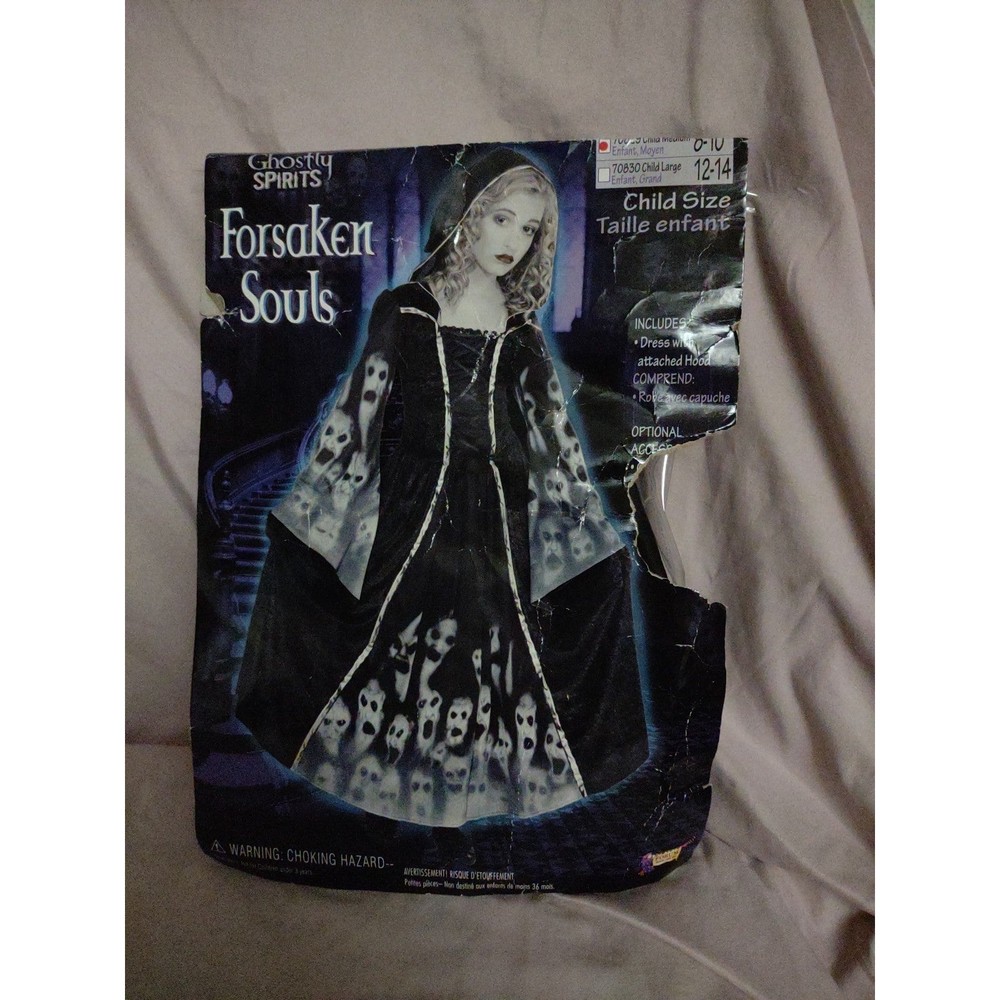 Girls Forgotten Souls Ghost Halloween Costume Medium 8-10